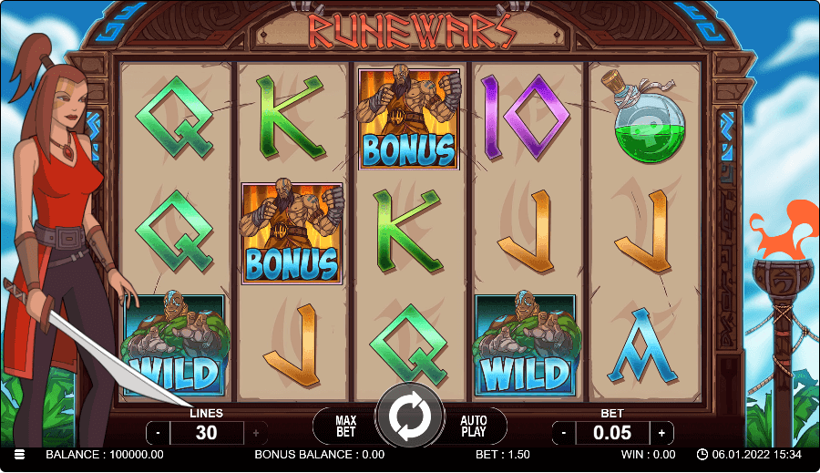 Runewars Online Slot Game Reels