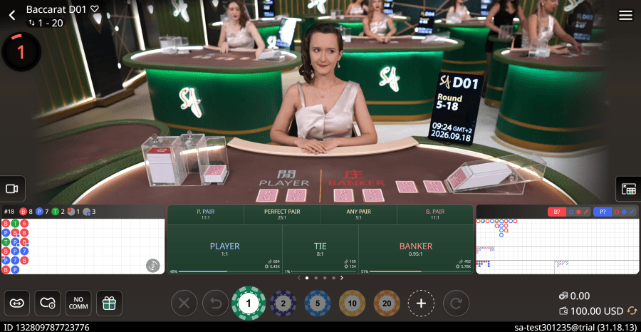 sa gaming baccarat