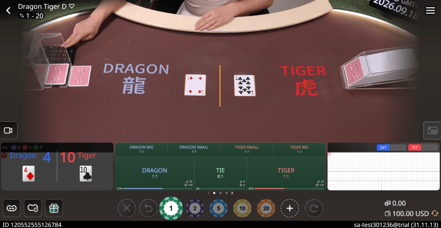 sa gaming dragon tiger
