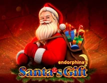 santas gift logo christmas