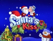 santas kiss logo christmas