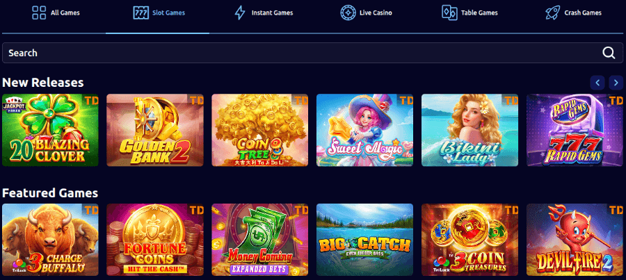 sharkroll casino game library