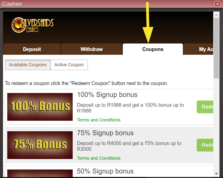 no deposit bonus codes silversands casino 2024