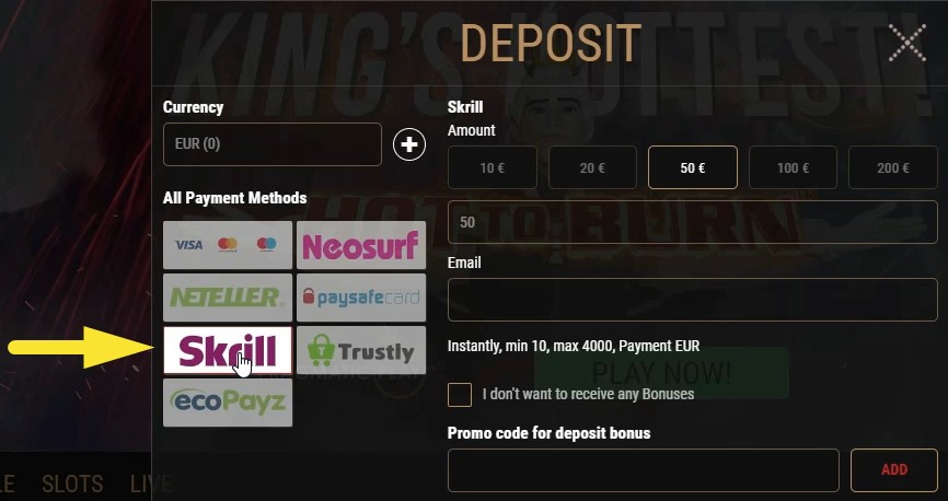 Payment Method Skrill Payment Method Skrill