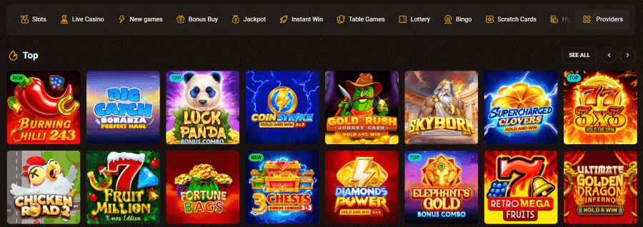 slotlair casino game library