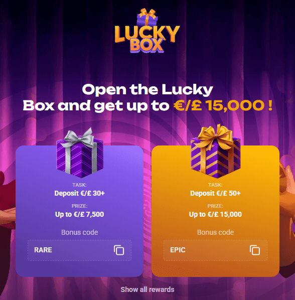 slotlair casino lucky box