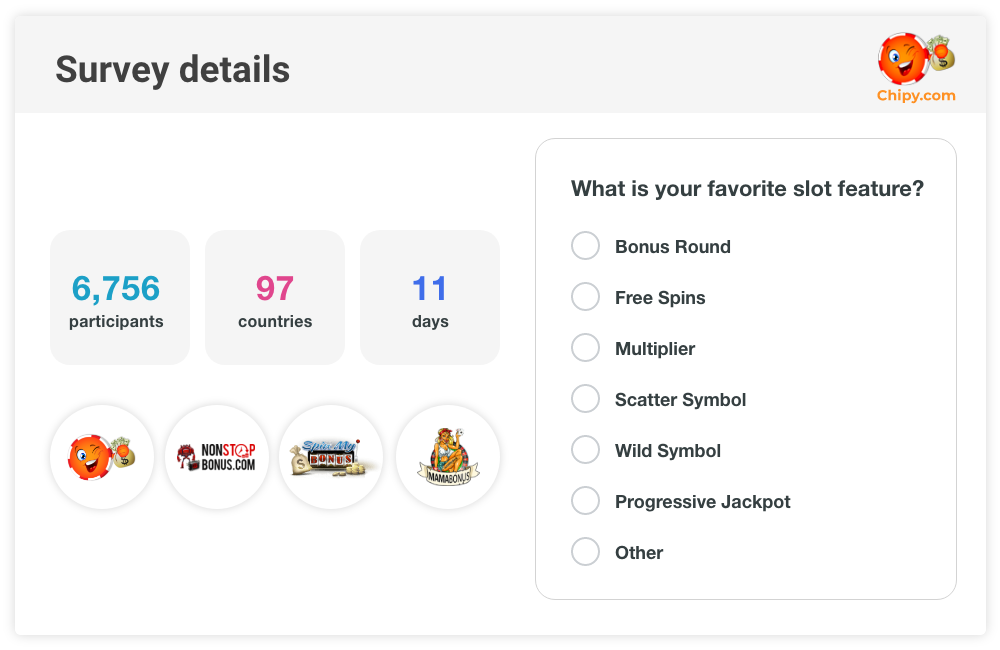 Slot Features Survey Details
