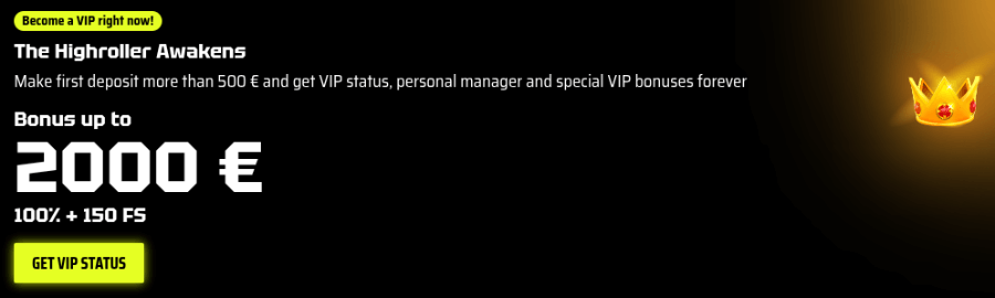 slotsvader casino highroller bonus