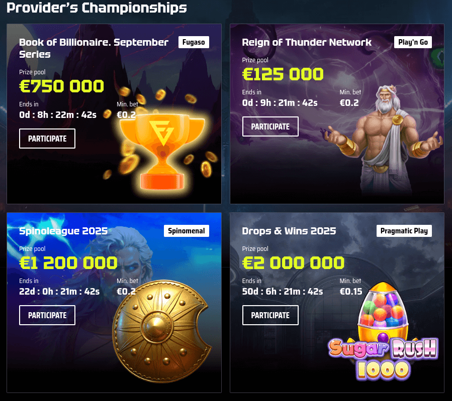 slotsvader casino tournaments