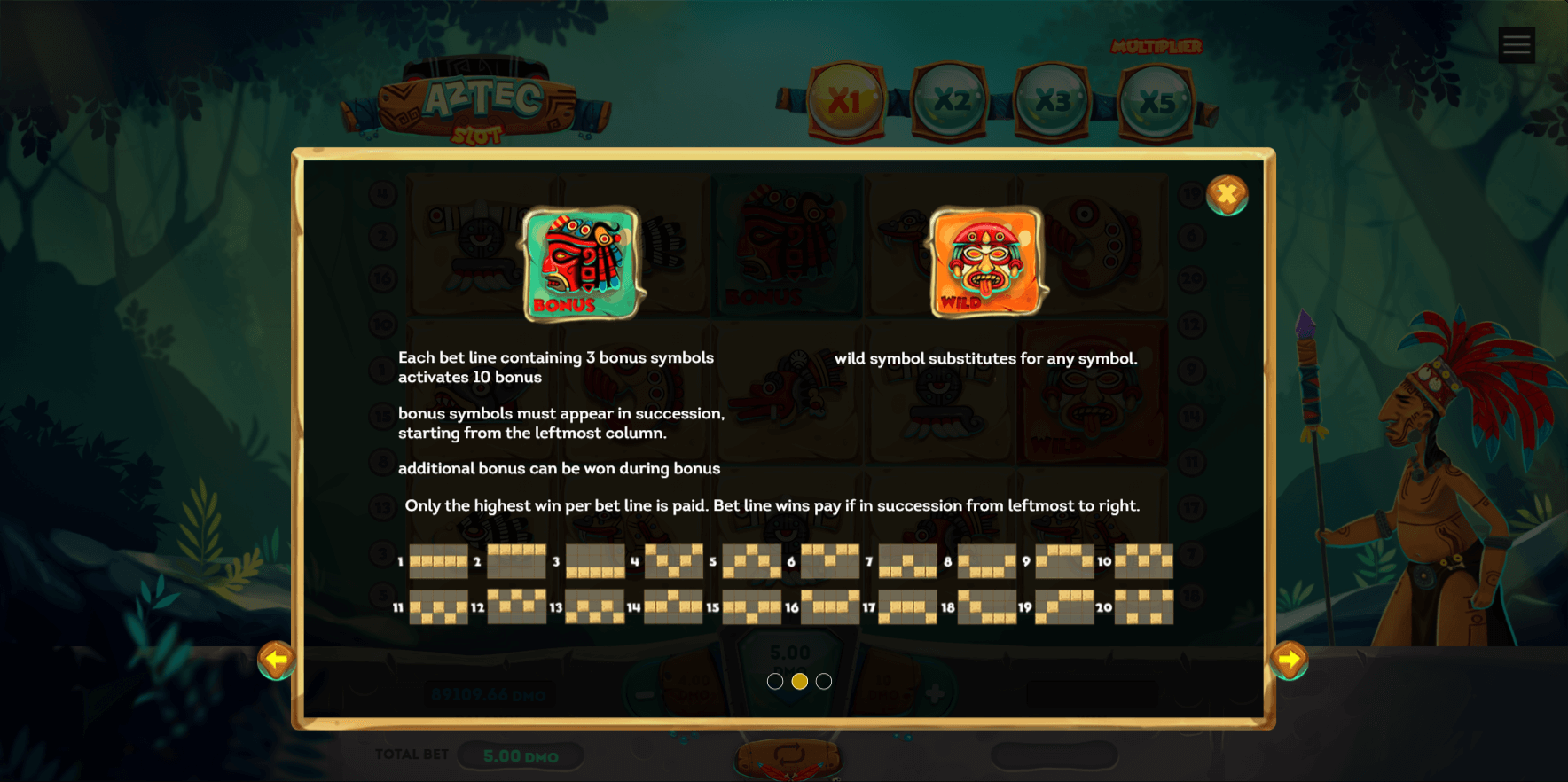 SmartSoft Gaming Aztec Slot online slot game features