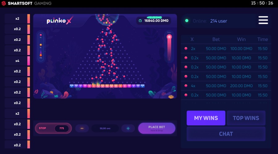 smarsoft gaming plinko x