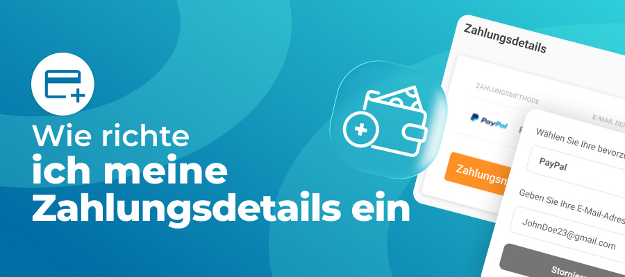 so einrichten sie ihre zahlungsdetails konto DE