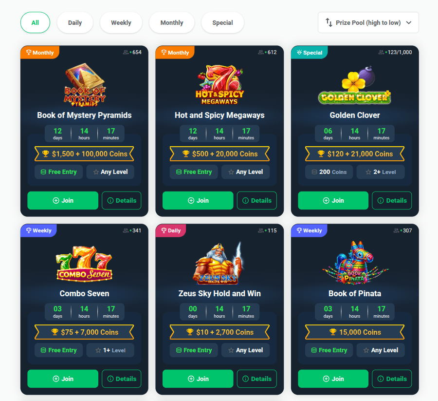 Social Tournaments Overview