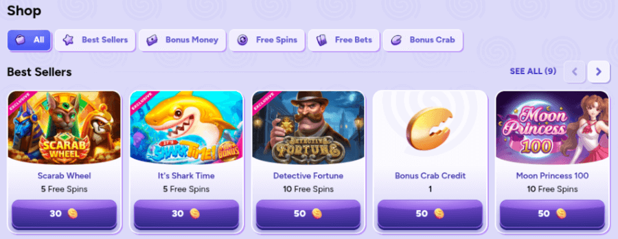 spinbara casino shop