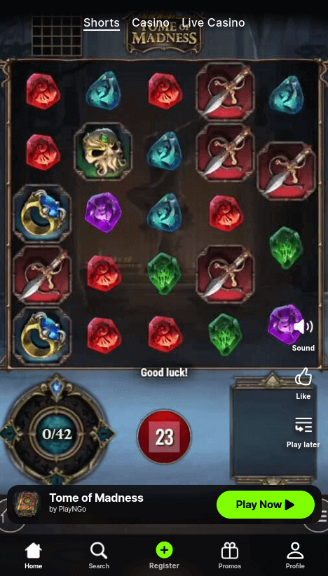 Swipe Your Cares Away At Spinit Casino - Chipy.com