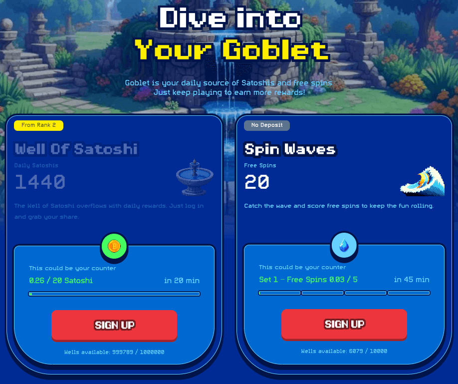 spinly casino goblet