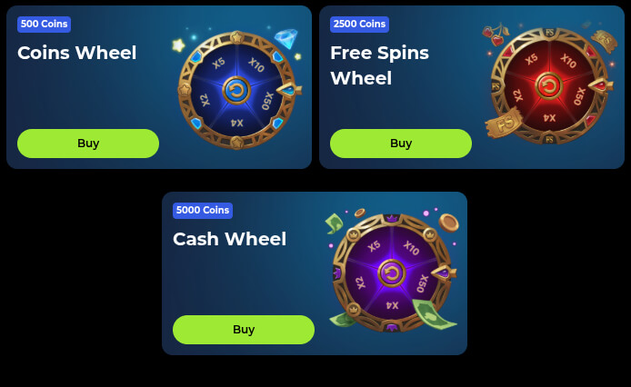 spinmama casino bonus wheels