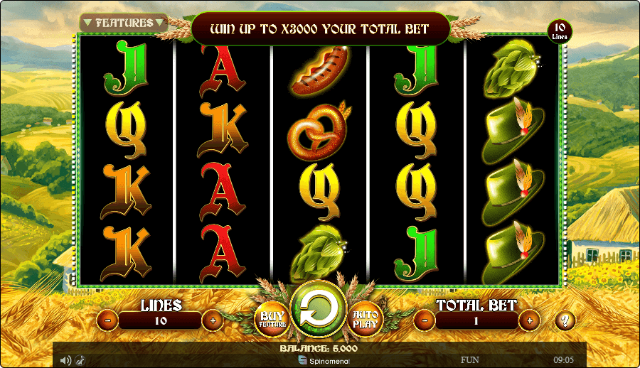 Spinning Beers Online Slot Game Reels
