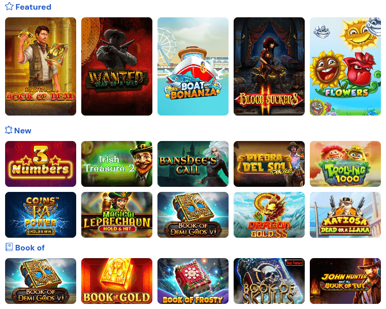 spinsheaven casino games
