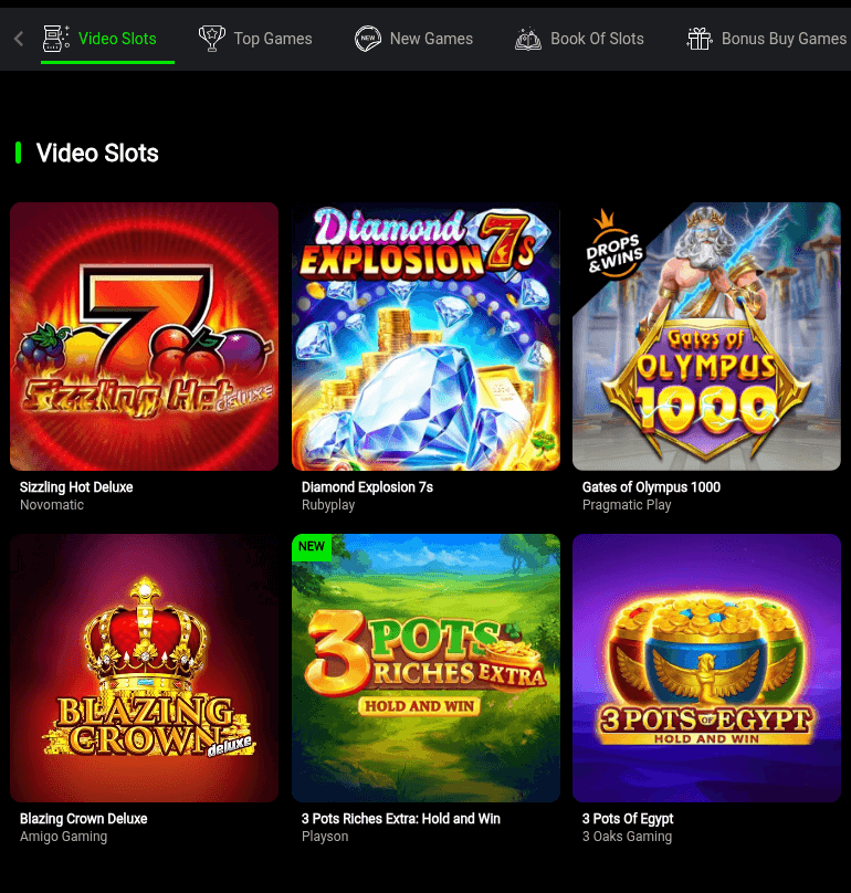 sportospin casino games