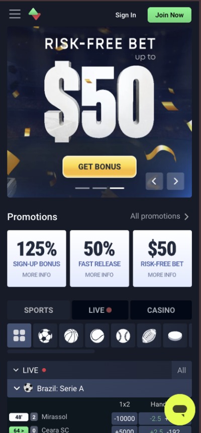 sportbet casino homepage mobile