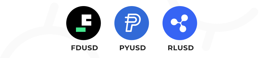 fdusd, pyusd rlusd