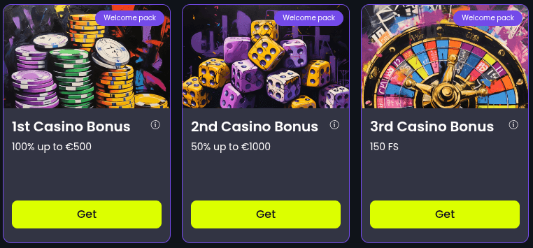 starzino casino welcome pack