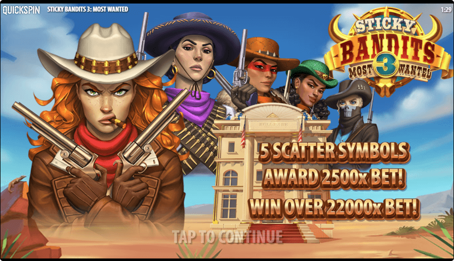 Sticky Bandits 3 online slot game features