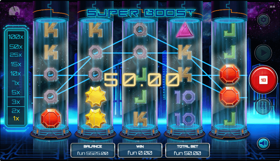 Super Boost Online Slot Game Win
