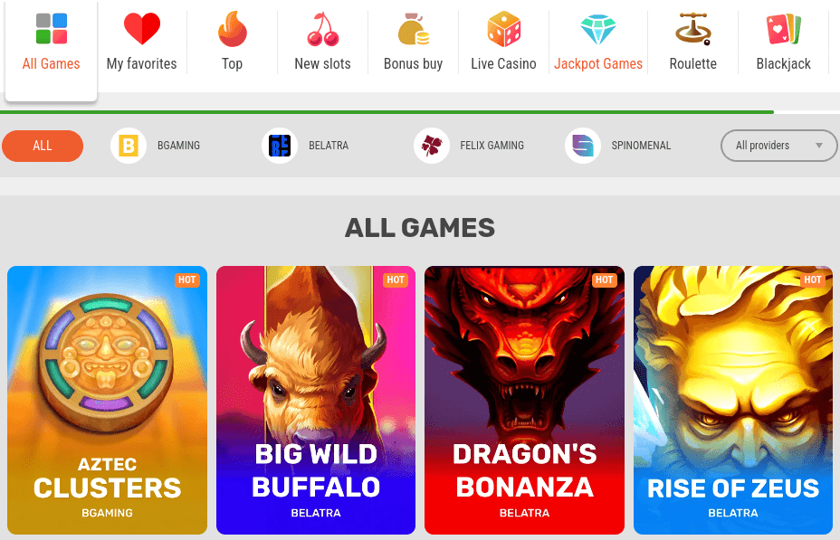 supraplay casino game library