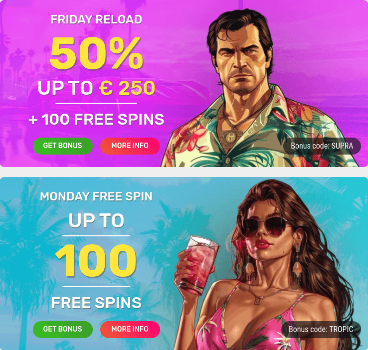 supraplay casino weekly promotions