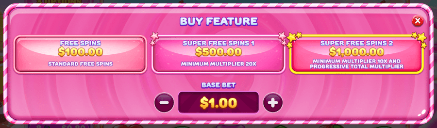 Sweet Bonanza 2500 Bonus Buy Screenshot