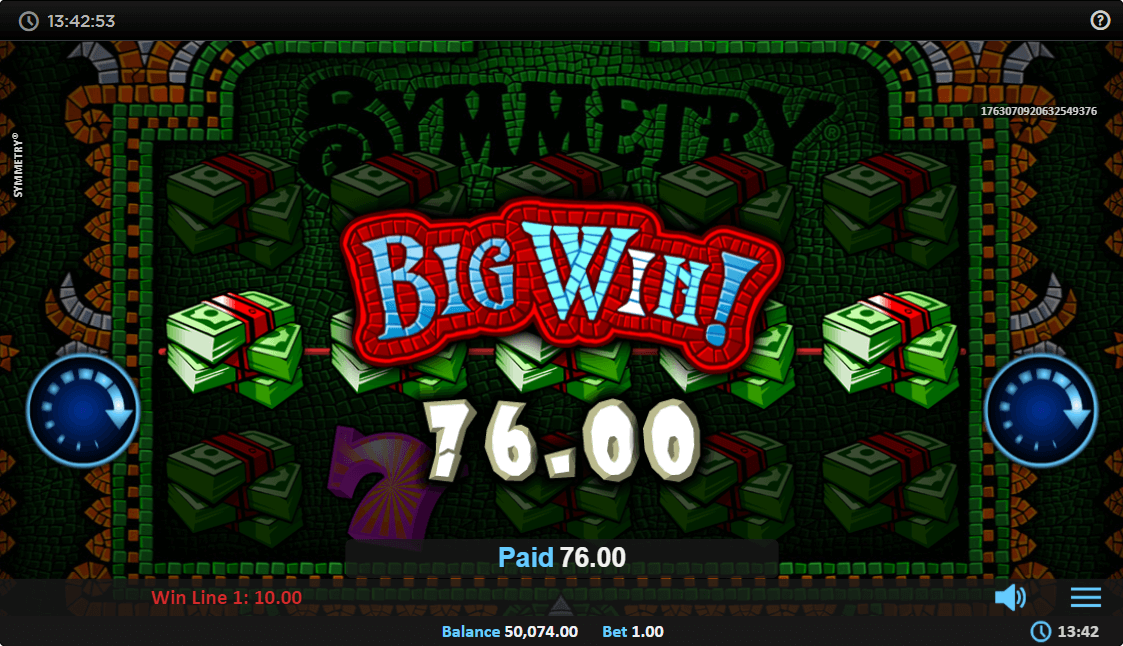 Symmetry Online Slot Game Big Win