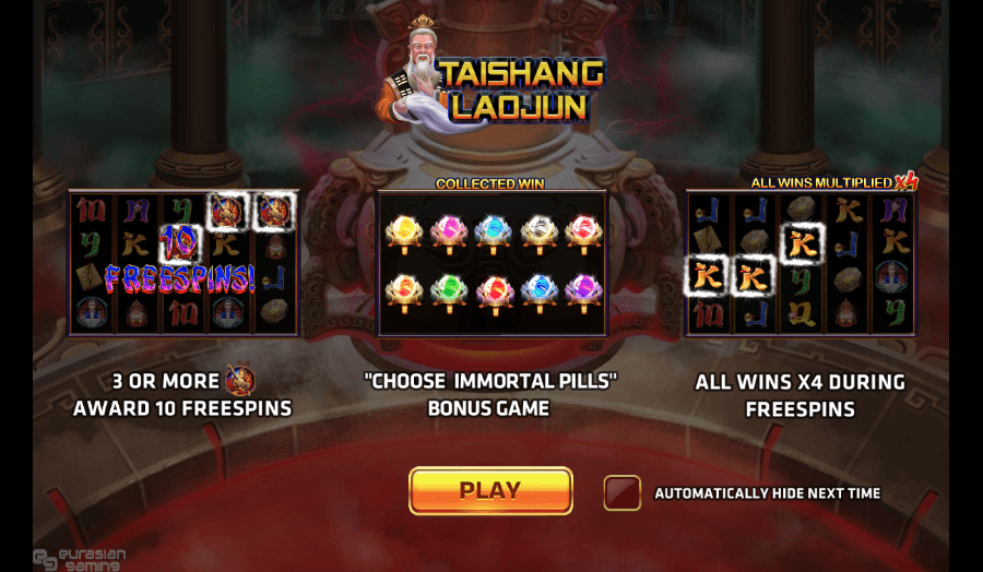  Tai Shang Lao Jun Online Slot Game Reels