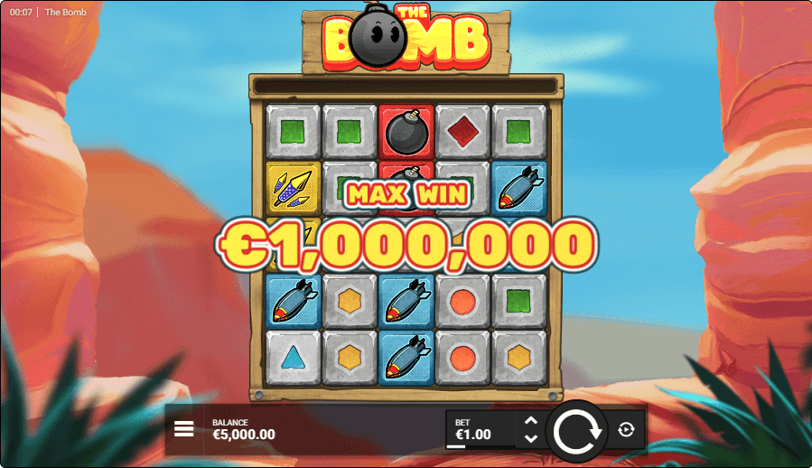 The bomb hacksaw gaming max win