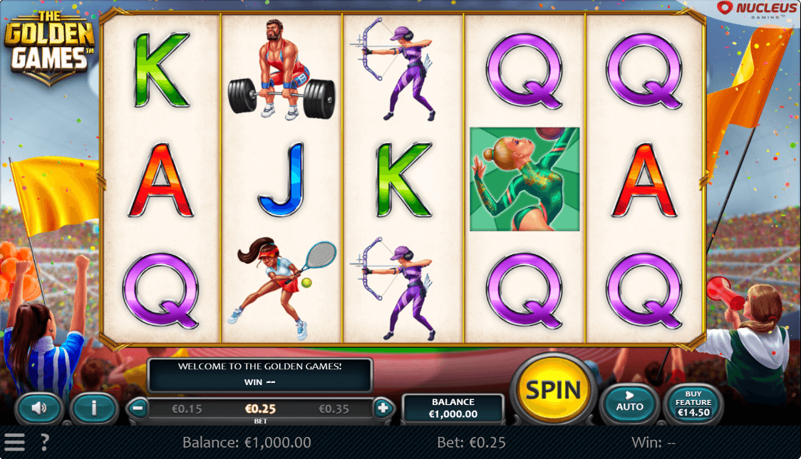 The Golden Games Online Slot Game Features