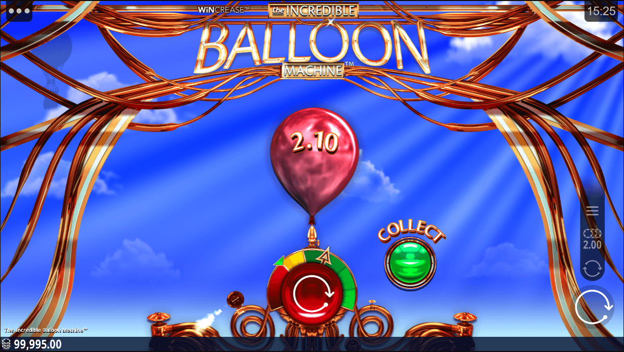 the incredible balloon machine win