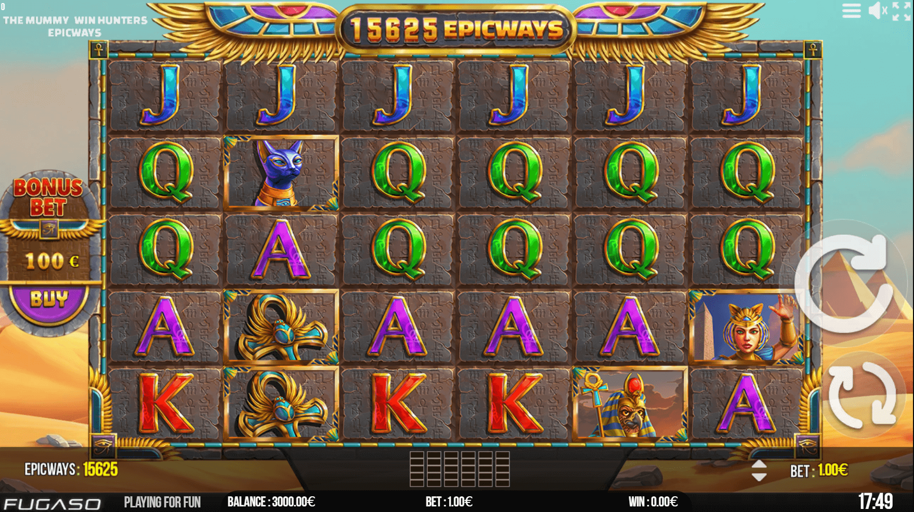 the mummy win hunters epicways win reels