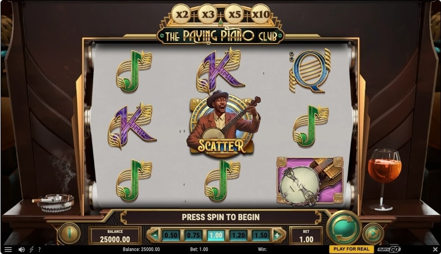 The Paying Piano Club Slot Game
