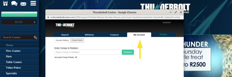 Thunderbolt Casino No Deposit Bonus Codes