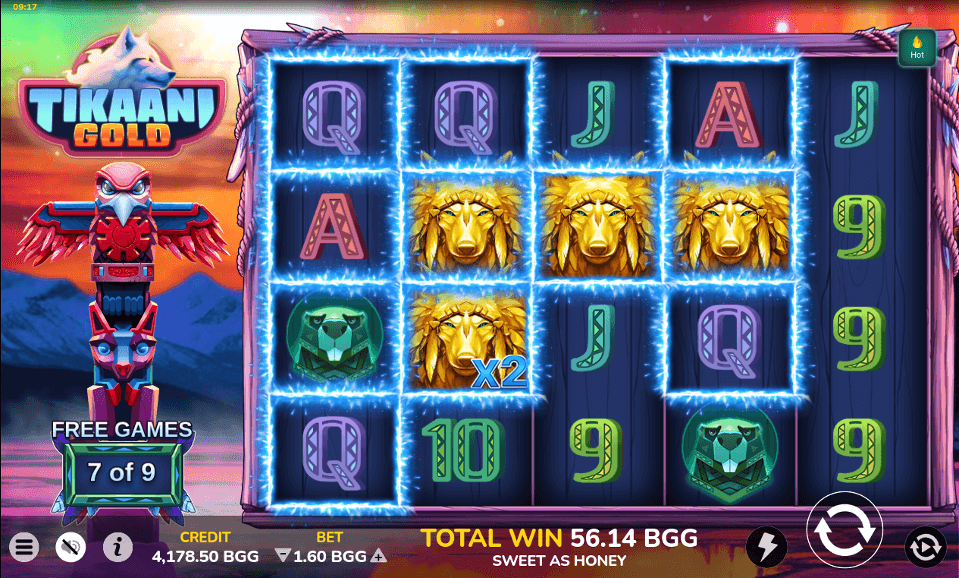 tikaani gold free spins feature