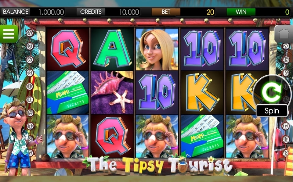 Tipsy Tourist Slot Reels