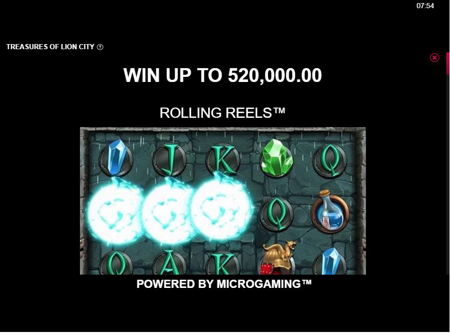 Treasure of Lion City Slot Game Rolling Reels
