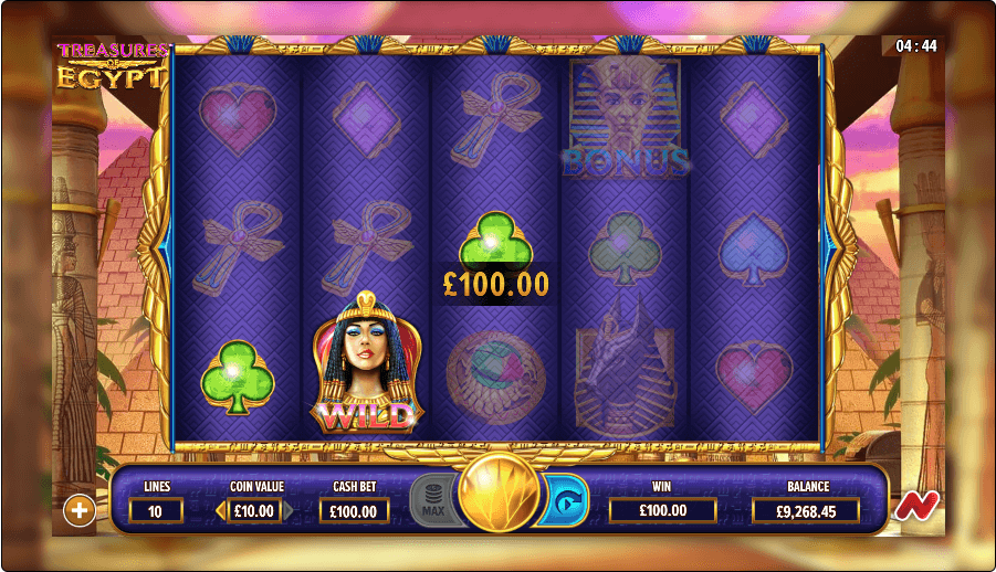 Treasures of Egypt Online Slot Game Features