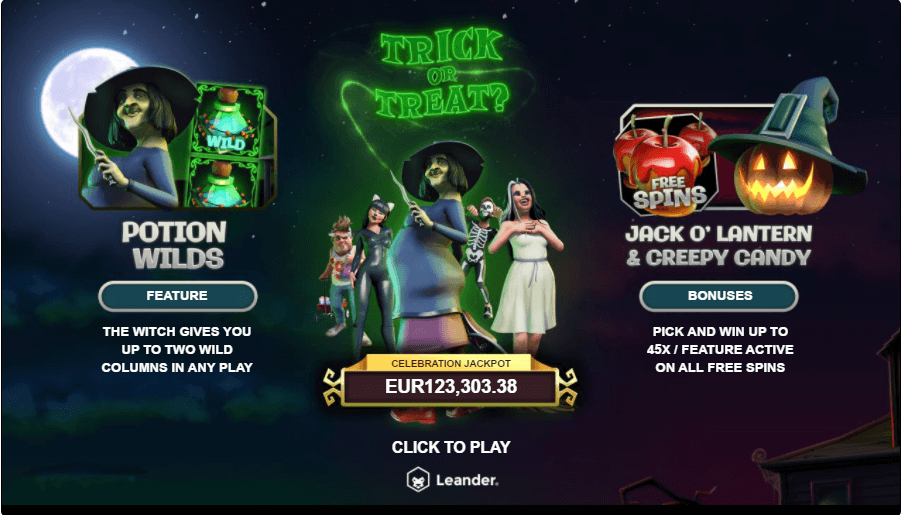 Trick or Treat Online Slot Game Reels