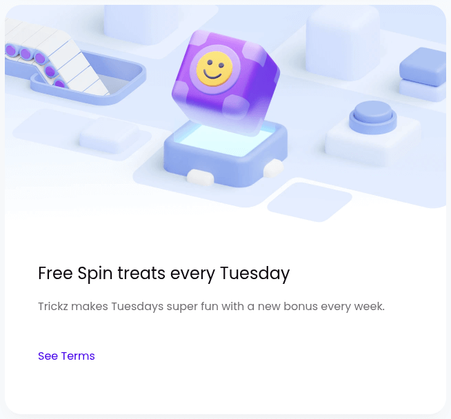 trickz casino free spin tuesday