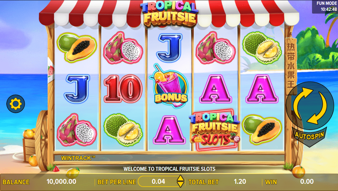 Tropical Fruitsie Slots reels