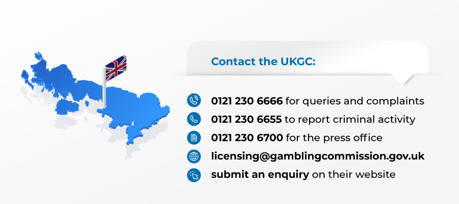 how to contact the ukgc for UK casinos
