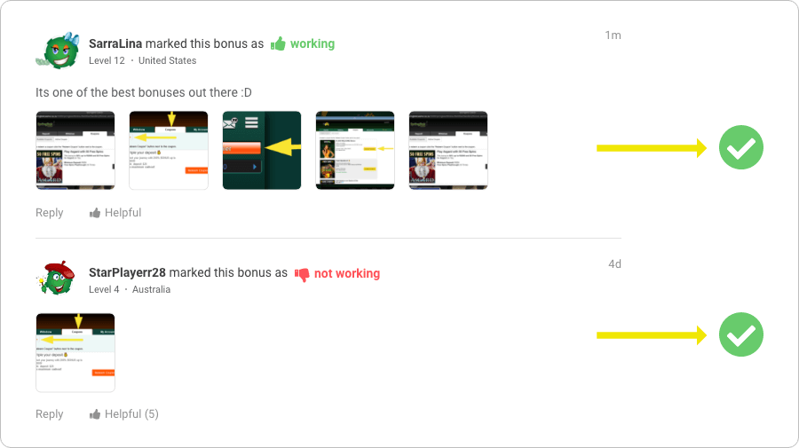 useful feedback example