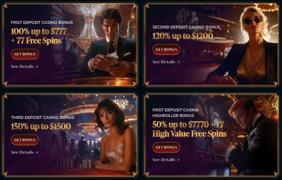vip casino welcome pack